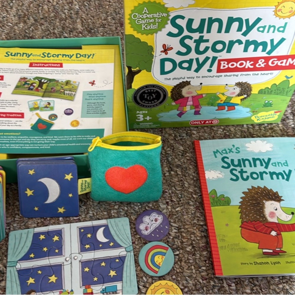 Sunny and Stormy Day! Book & Game Set